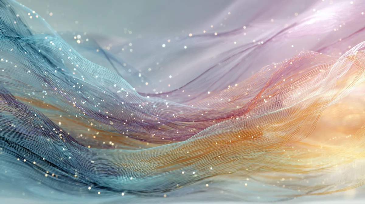 クラウド連携を示す幾何学模様（バリアント1）