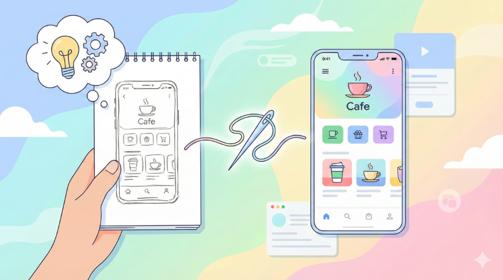 Google Stitchのアップデートイメージ