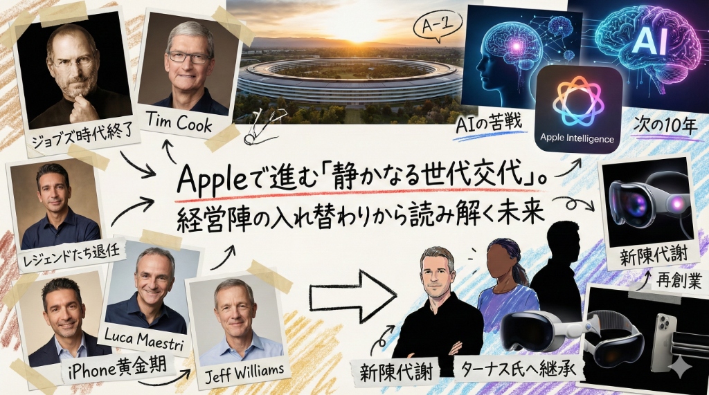 Appleで進む静かなる世代交代。歴代幹部のポートレートと未来のビジョン